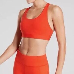 Athleta Ultimate D-DD Supersonic Orange sports bra Size XL